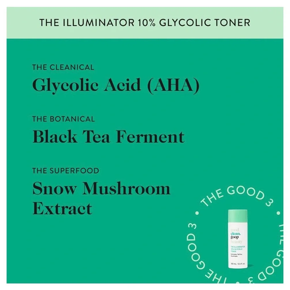 goop beauty The Illuminator 10% Glycolic Toner